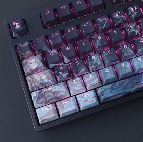 Buy Kawaii Backlit Keycap Set, Anime Keycap Set Backlit, 108key Keycap ...