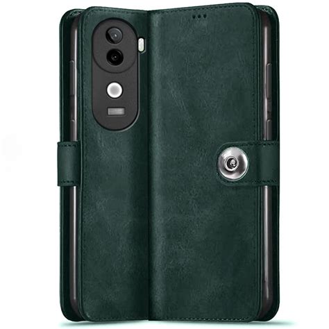 TheGiftKart Genuine Leather Finish Flip Back Cover Case for Vivo V40e ...