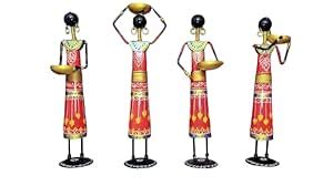 Buy Handcrafted Iron Narega Ladies Decorative showpiece | Showpiece for ...