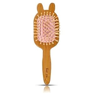 Buy Kidora Wooden Hair Brush for Girls & Women– Bamboo Paddle Hair ...