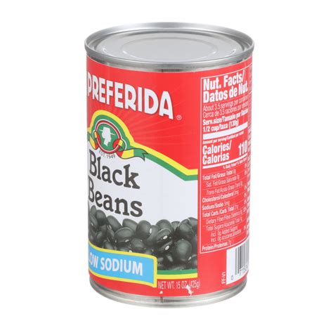 Low Sodium Black Beans – La Preferida