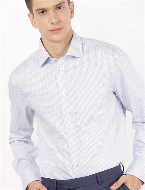 Buy Pure Cotton Self Design Shirt at Marks & Spencer