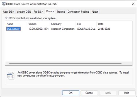 Image result for ODBC SQL Server Driver