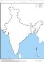 India Outline map (200 Nos)| A4 Size Multipurpose map For School ...
