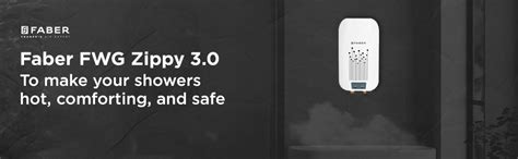Faber FWG Zippy 3.0 Water Heater | Instant Heating & Energy Saving ...