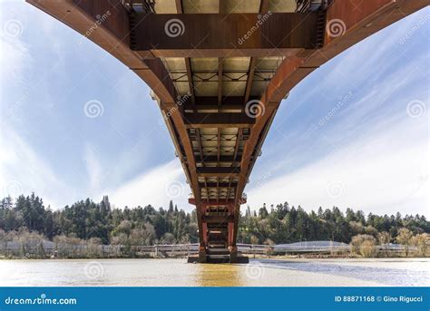 Sellwood Bridge in Portland Oregon. Stock Photo - Image of willamette ...