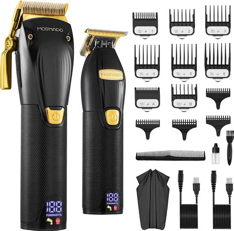 Amazon.com: MOSMAOO Professional Cordless Hair Clippers and Hair ...