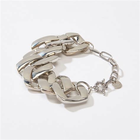 Buy Rhea Kapoor x Pipa Bella Silver Plated Link Chain Bracelet Online