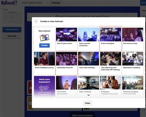 (Playbook) Use Kahoot! for an event where you can test the knowledge of ...