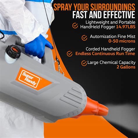 SuperHandy Fogger Machine ULV Sprayer Disinfectant Electric Handheld ...