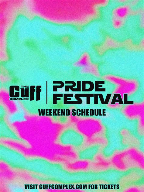 The Cuff Complex | Your Cuff Pride Fest 2025 lineup w/ time stamps is ...