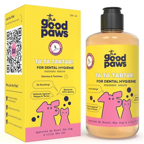 The Good Paws Ta Ta Tartar Dental Care for Dogs and Cats | Oral Care W ...