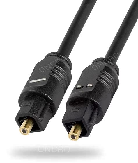ONCRO® Black 1.5 meter High Speed Digital Audio Toslink Cable, Audio ...