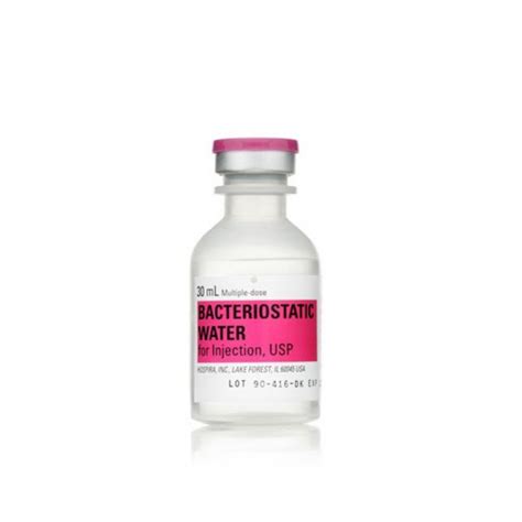 Bacteriostatic Water for Injection Multiple Dose Vial 30 mL (Pack of 2 ...