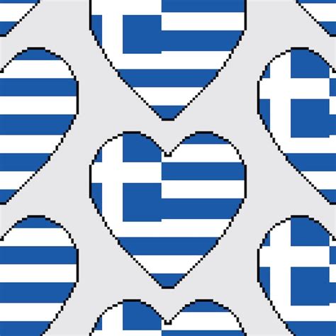 Seamless pixel pattern world country flag | Premium Vector