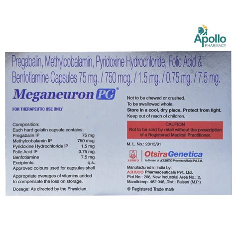 Meganeuron PG Capsule 10's Price, Uses, Side Effects, Composition ...