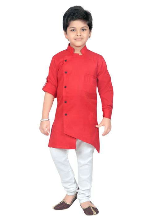 Ahhaaaa Kids Ethnic Wear Indo Western Kurta and Pyjama Set for Boys ...