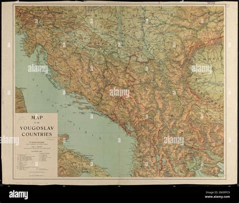 Map of the Yougoslav countries , Yugoslavia, Maps Norman B. Leventhal Map Center Collection ...
