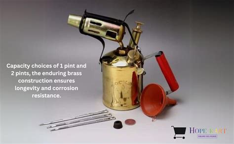 Hope Kart Kerosene Blow Pump Oil Lamp Burner Torch Flame Primus Brass ...