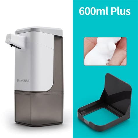600ml Soap Dispenser Infrared Sensor Adjustable Hand Washer Non-Contac ...