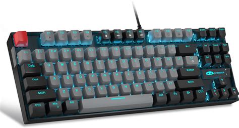MageGee teclado mecânico 75% para jogos, interruptor azul ...