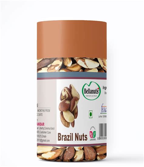 BELLANUTS Brazil Nuts, 250g | Luxurious Quality Brazil Nut Dry fruits ...