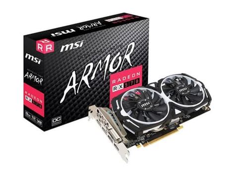 MSI Radeon RX 570 Armor OC 8GB GDDR5 - mdcomputers.in