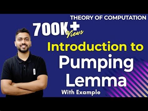 Pumping lemma for regular languages in TOC with examples Video Lecture ...