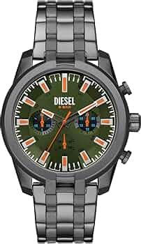 Diesel Stainless Steel Split Analog Green Dial Men Watch-Dz4624, Gray ...