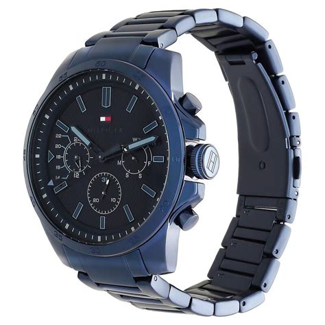 Buy Online Tommy Hilfiger Quartz Analog Blue Dial Stainless Steel Strap ...