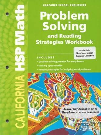 Math, Grade 2 Problem Solving/Reading Strategies Workbook: Harcourt ...