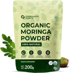 CARBAMIDE FORTE 100% Organic Moringa Powder - Oleifera Moringa Powder ...
