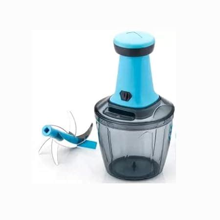 Runaksh Quick & Easy 6 Blade Push Chopper Push N Chop Chopper Vegetable ...