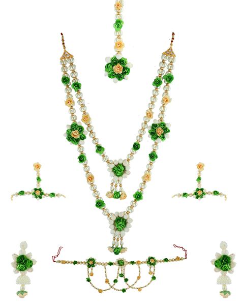 Check out an Exclusive flower jewellery for haldi online - Manipur ...