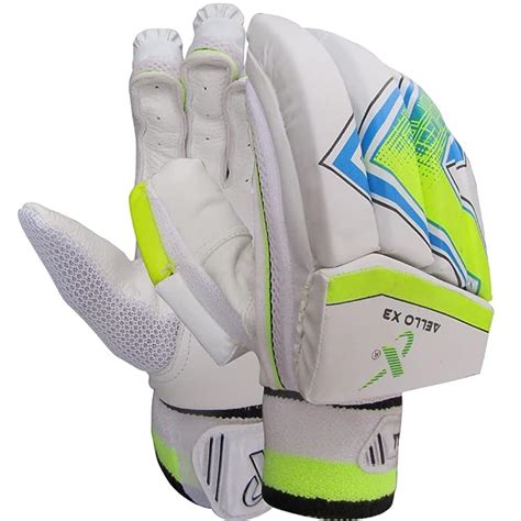 Buy THRAX Leather Aello X 3 Cricket Batting Gloves Standard Size Right ...