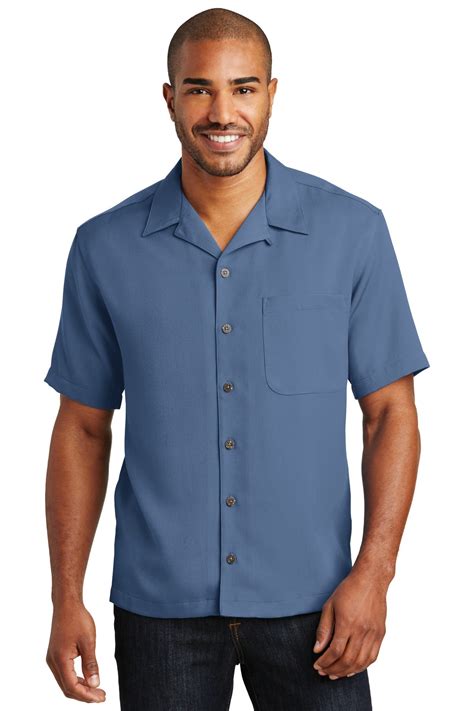 Men's Perfect Open Collar Camp Shirt - Walmart.com