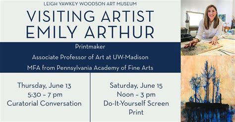Visiting Artist: Emily Arthur, Leigh Yawkey Woodson Art Museum, Wausau ...