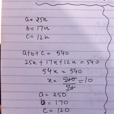 The sides of a triangle are in the racer 25 ratio 17 ratio 12 and its ...