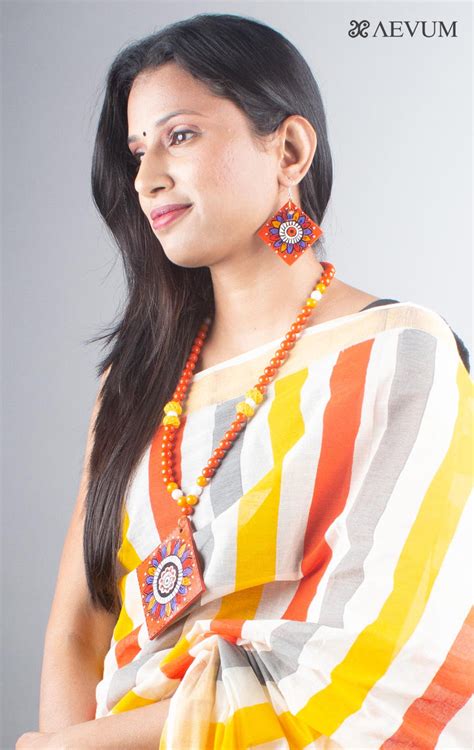 Hand Painted Beaded Necklace Set - 4993 – AEVUM