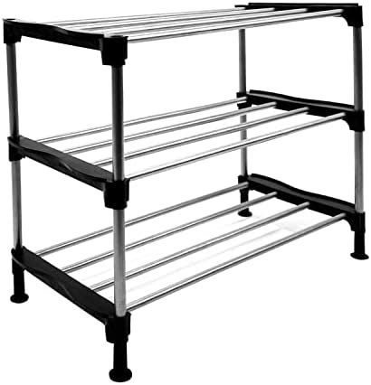 BRANTOX Multi-Purpose 4 Shelves Shoe Rack, Storage Rack Rust-Proof for ...