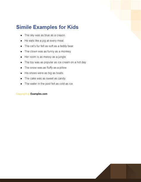 Simile - 99+ Examples, How to Write, PDF, Tips