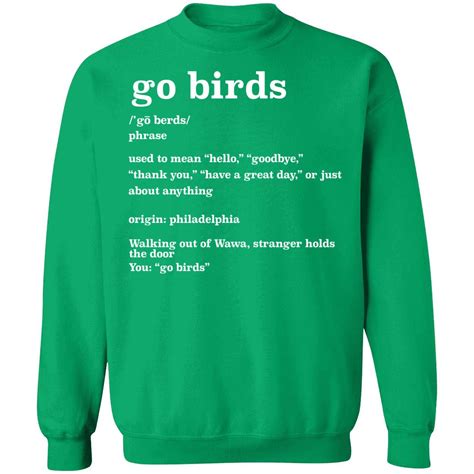 Go Birds Definition Philadelphia Eagles Sweatshirt