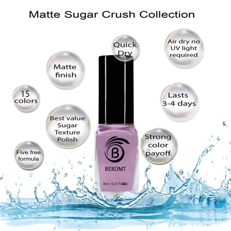 Matte Sugar Nail Polish - Buy Textured Nail Polish Online – Beromt