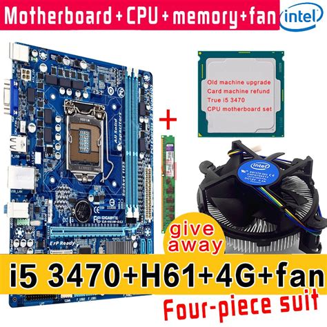 intel Core i5 3470/3570 LGA 1155 3.3GHz CPU + ASUS/Gigabyte H61 ...