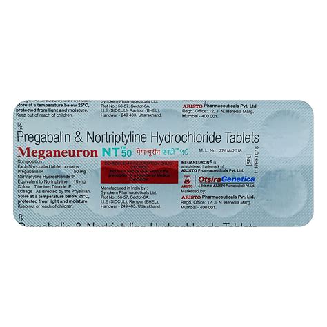 Buy Meganeuron NT 50 Tablet 10's Online