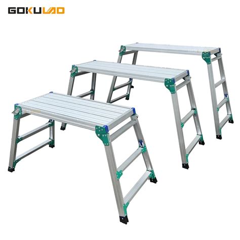 Image result for Adjustable Work Platform Ladder