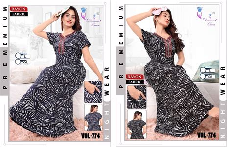 774 Diamond Queen Fancy Rayon Night Gowns – Kavya Style Plus