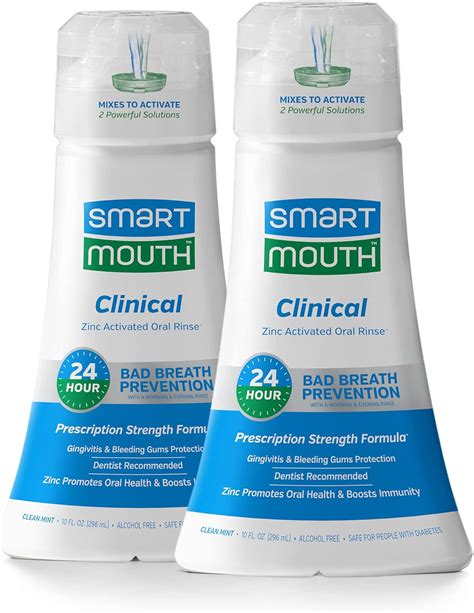 Amazon.com: SmartMouth Clinical DDS Activated Mouthwash, Bad Breath and ...