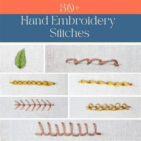 30+ Hand Embroidery Stitches Downloadable PDF - Crewel Ghoul