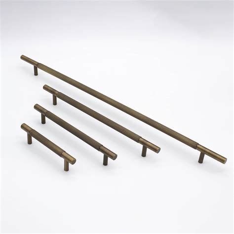 Aged Brass Knurled Drawer Pull - Charmian - Flooring Bathrooms Interiors